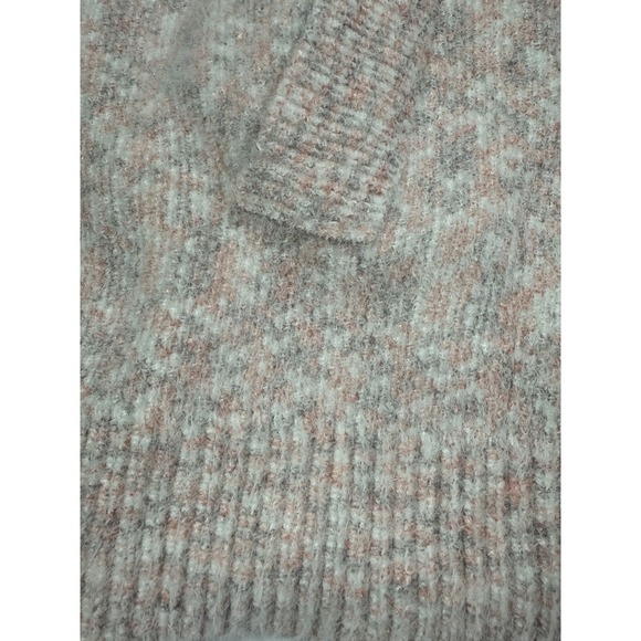 Themdaenss Zip-Up Women's‎ Hooded Cozy Casual Pink Sweater Size L - Picture 5 of 10